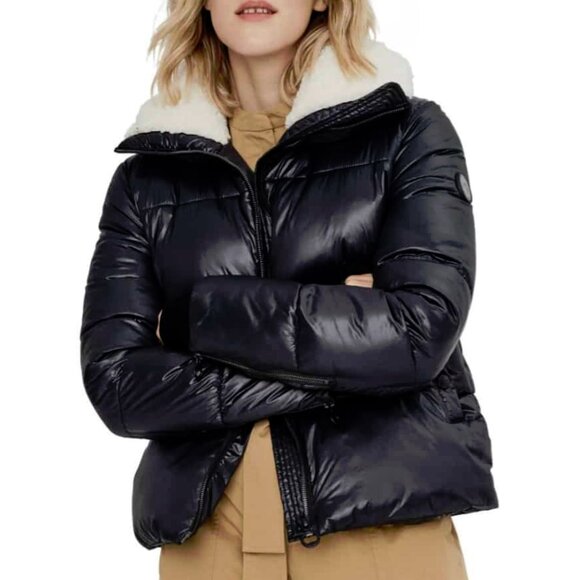 NOIZE Felicia Women’s Short Sherpa Collar Puffer Jacket Size Medium NWOT - Picture 1 of 16